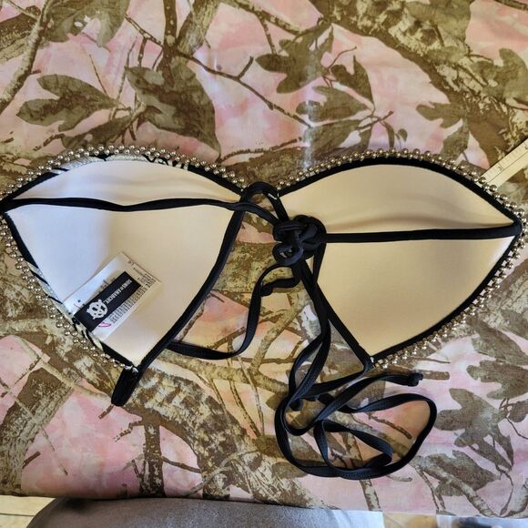 Sons Of Anarchy Triangle Bikini Swim Top ONLY Womens Size L - Picture 4 of 8